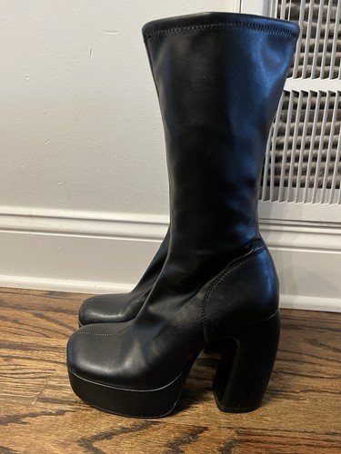 Zara womens leather - leather, block