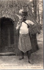 75 PARIS - exposition coloniale 1907, guerrier Loyalty