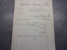 Lot de 4 factures anciennes - Papiers peints Isidore LEROY de 1912 à 1921