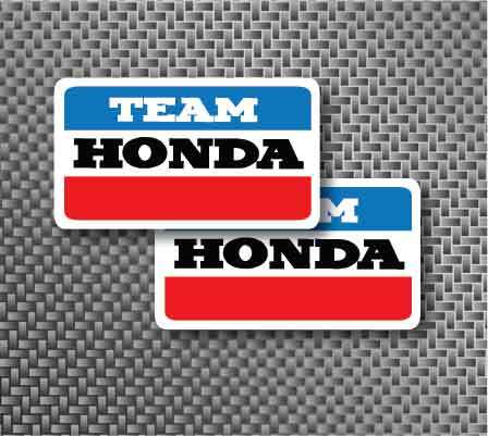 Team honda race decal - 2x, 3.25"