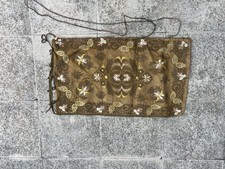 Taie De Coussin En soie brodé Main Fin 18 eme Siècle début 19e Collection Ancien