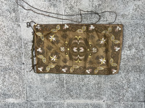 Taie coussin soie - soie, brodé