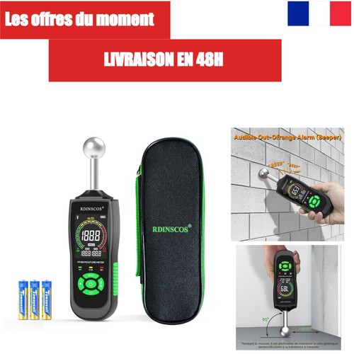 Humidimètre bois mur rdinscos - humidimètre,