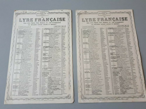 Ancienne partition chansons - ancienne,