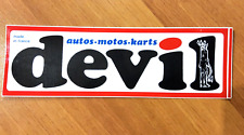 autocollant sticker DEVIL échappement vintage rallye diable voiture car racing