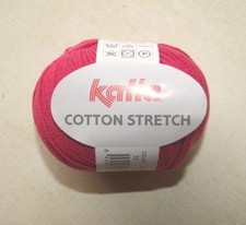 Pelote de laine Katia cotton stretch fuchsia n° 15 