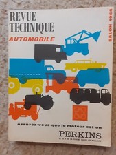 Revue technique automobile salon 1964 moteurs PERKINS