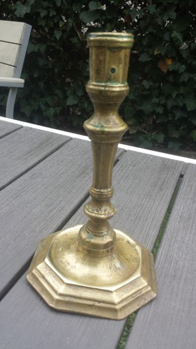 Ancien bougeoir bronze - en,