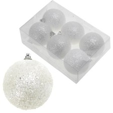 Noël Arbre - Blanc Boules de