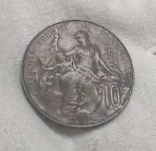 Rare France pièce de 10 Centimes Dupuis 1921 TTB-