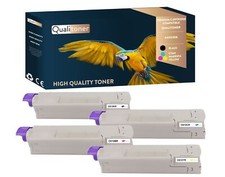Toners OKI 44315308 Compatible (Noir + Couleurs) x4 QUALITONER