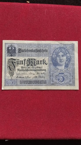 Billet ancien allemand 5 - billet,