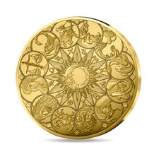 Signes astros - La roue astrologique - Monnaie de 500€ Or