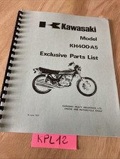 Kawasaki KH400 A5 supplément liste catalogue pièces détachées KH 400 400KH
