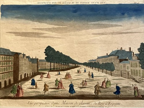 Vue optique gravure - vue,