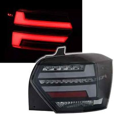 LED Lightbar Feux Arrière en Noir Fumee pour VW Polo 2G Aw 2017-2021