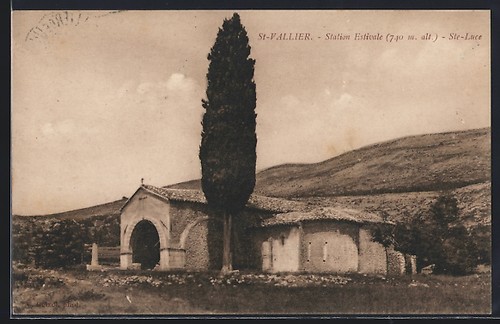 Cpa saint vallier station - saint-vallier,,