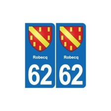 62 Robecq blason autocollant