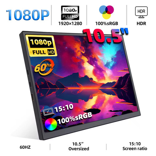 écran portable ips - 10.5”,