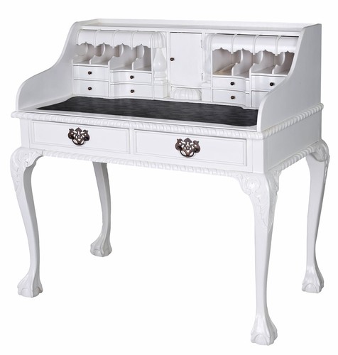 Petit secretaire shabby blanc