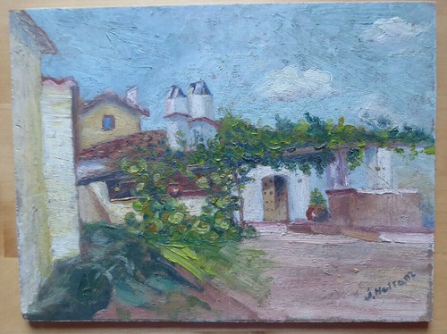 Vieux tableau signé - vieux, peinture