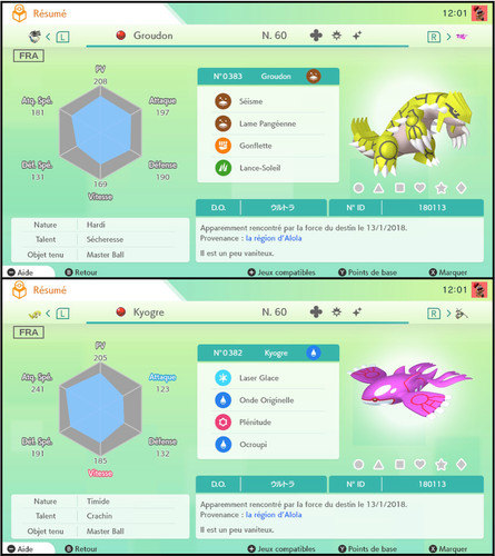 Groudon kyogre shiny - groudon, fr
