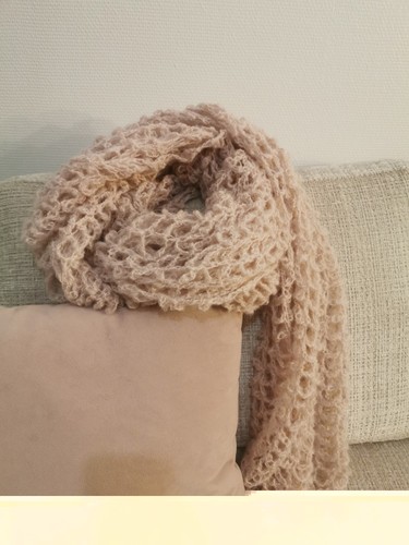 Echarpe nuage rose poudré - ,