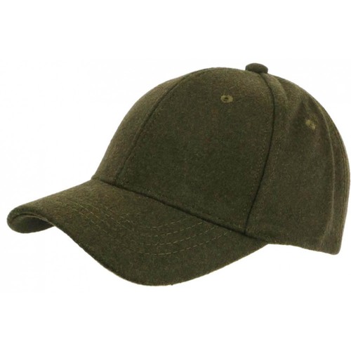 Casquette baseball laine verte - laine,