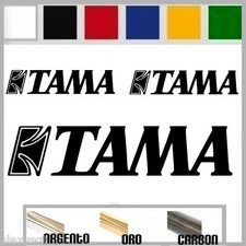 set adesivi sticker TAMA Drums guitar music prespaziato, auto,moto 19,5 / 9,5 cm