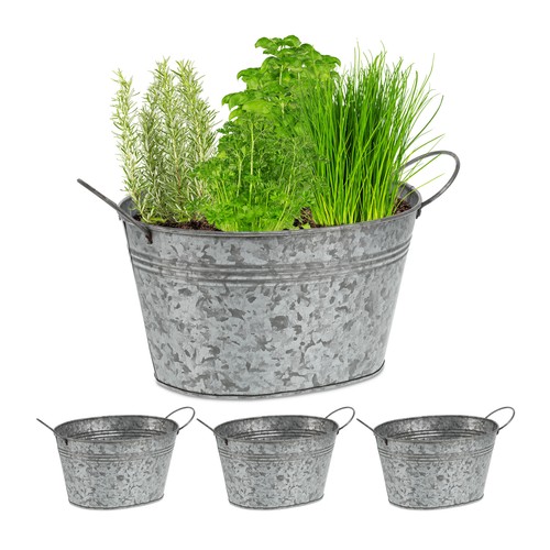 Pots zinc seaux galvanisés - pots,