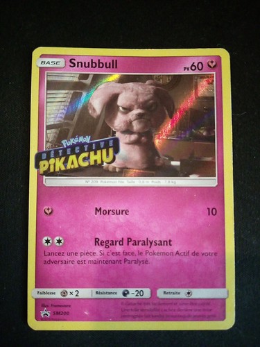Carte pokémon snubbull sm200 - carte,