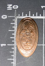 Donald Canard Indien Chef Native Américain Disneyland Allongée Pressé Plat Penny