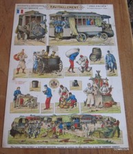 PLANCHE SOLDATS A DECOUPER ARMEE FRANCAISE RAVITAILLEMENT  / H. BOUQUET