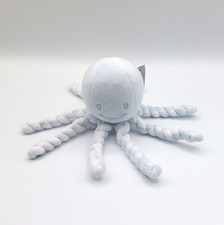 Peluche doudou pieuvre bleu