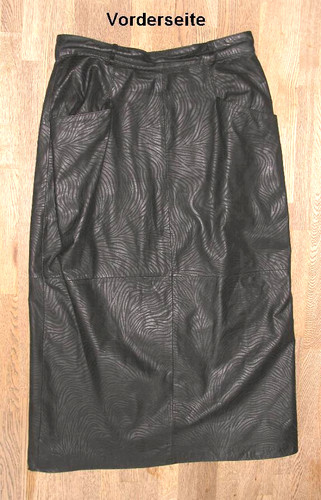 Jupe cuir noir - jupe, en