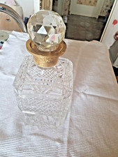 Carafe à whisky vintage cristal taillé  main Cristallerie Sèvres étiquette...