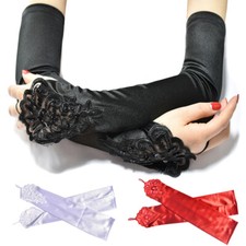 Mesdames Long Satin Gants