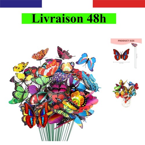 Piquets papillons de - 50,