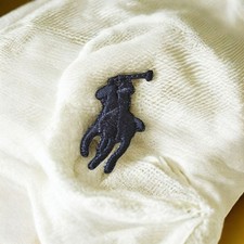 Ralph Lauren X4  Noir Patch, Écusson, Badge Thermocollant 3cm X 1,5cm