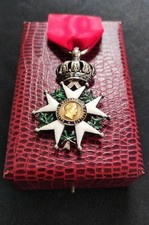 LÉGION D'HONNEUR CHEVALIER SECOND EMPIRE NAPOLÉON MÉDAILLE ARGENT OR + BEL ÉCRIN