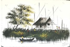 Veasna,Aquarelle,Cambodge,2011