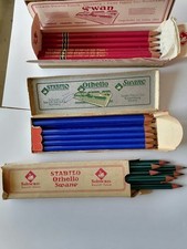 STABILO OTHELLO SCHWAN 3 Boites vintage entammees  29 crayons Neufs