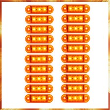 20x 24V Orange 3 LED SMD Feu de Gabarit  Camion Caravane Chassis Remorques Camp 