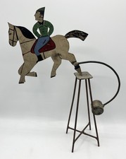 Cavalier en métal à balancier type soyeux de comptoir - Fab. artisanale Mi-XX°?