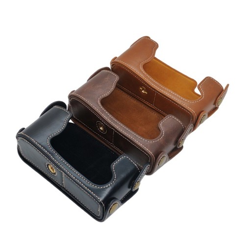 Leather half case for fuji - case,
