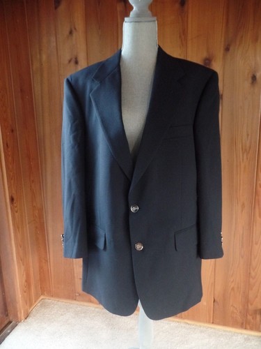 Burberry navy blue wool - navy, two