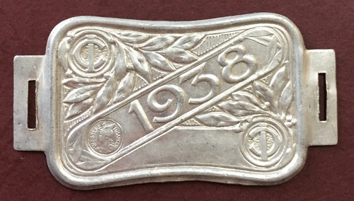 Plaque fiscale vélo - vélo, année