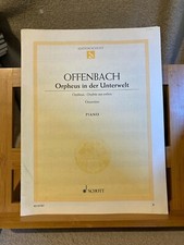 Offenbach Orphée aux enfers ouverture partition piano seul K. Binder ed. Schott