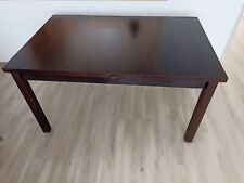 Table de salle à manger en bois wengé 140cm plus rallonge 40cm bon état 70€