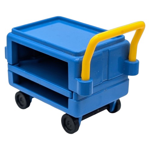 Playmobil chariot bleu jaune